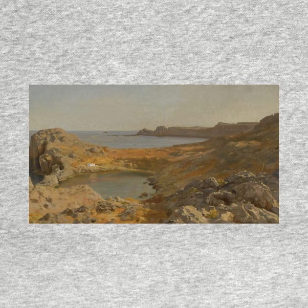 St Paul's Bay At Lindos, Rhodes by Frederic Leighton by Classic Art Stall